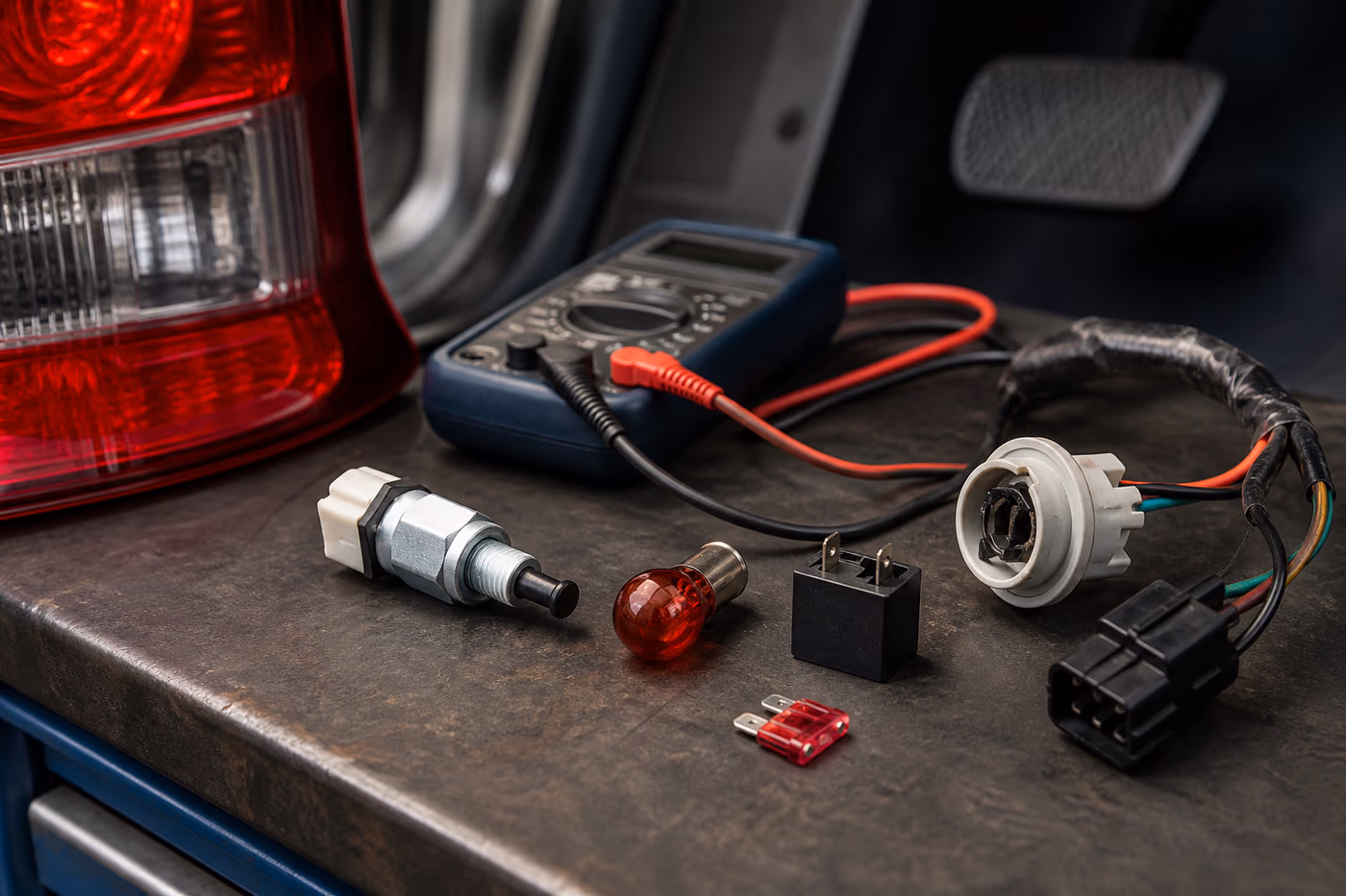 Revisión de switch, fusible y socket de luces de freno en Ciudad Juárez