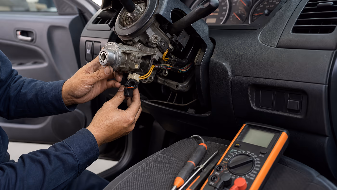 Dónde revisar switch de encendido que falla en Auto Eléctrica Coronado