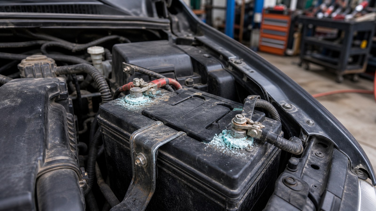 Por qué las terminales de la batería se llenan de sarro y cómo afectan el arranque en Auto Eléctrica Coronado